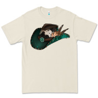 Bone cowhide flowers cowboy hat Premium Tee - Jasminsmagicworld