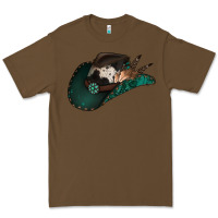 Cacao cowhide flowers cowboy hat Premium Tee - Jasminsmagicworld