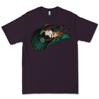 Plum cowhide flowers cowboy hat Premium Tee - Jasminsmagicworld