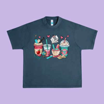 Teacher Coffee Cups Urban Heavy Tee Designed By Oliviacreatesart