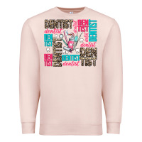 Pale Pink dentist Premium Sweatshirt - AdoDesignShop