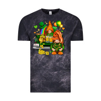 Cloud Black St. Patrick's Day gnomies with heart Vintage Tee - HowdyJamesFarm