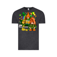 Vintage Black St. Patrick's Day gnomies with heart Vintage Tee - HowdyJamesFarm