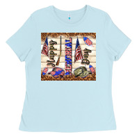 Baby Blue happy memorial day Ladies Tee - TumblerDesignByShophia