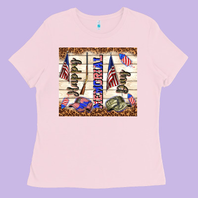 Happy Memorial Day Ladies Tee Designed By Tumblerdesignbyshophia