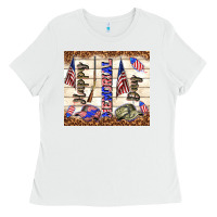 White happy memorial day Ladies Tee - TumblerDesignByShophia