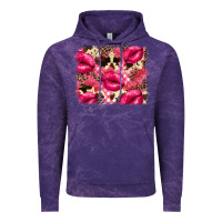 Cloud Purple Valentine's Day pink plaid red glitter cowhide Vintage Hoodie - FaDigitalArtStudio