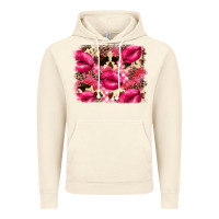 Vintage Artic Valentine's Day pink plaid red glitter cowhide Vintage Hoodie - FaDigitalArtStudio