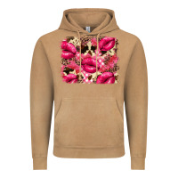 Vintage Camel Valentine's Day pink plaid red glitter cowhide Vintage Hoodie - FaDigitalArtStudio