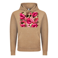 Vintage Coffee Valentine's Day pink plaid red glitter cowhide Vintage Hoodie - FaDigitalArtStudio