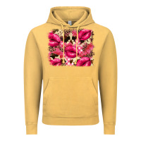 Vintage Mustard Valentine's Day pink plaid red glitter cowhide Vintage Hoodie - FaDigitalArtStudio