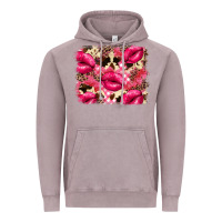 Vintage Zinc Valentine's Day pink plaid red glitter cowhide Vintage Hoodie - FaDigitalArtStudio