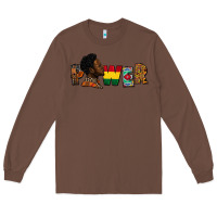 Chestnut Power Juneteenth Long Sleeve Tee - FaDigitalArtStudio