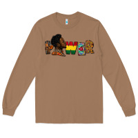 Toasted Coconut Power Juneteenth Long Sleeve Tee - FaDigitalArtStudio
