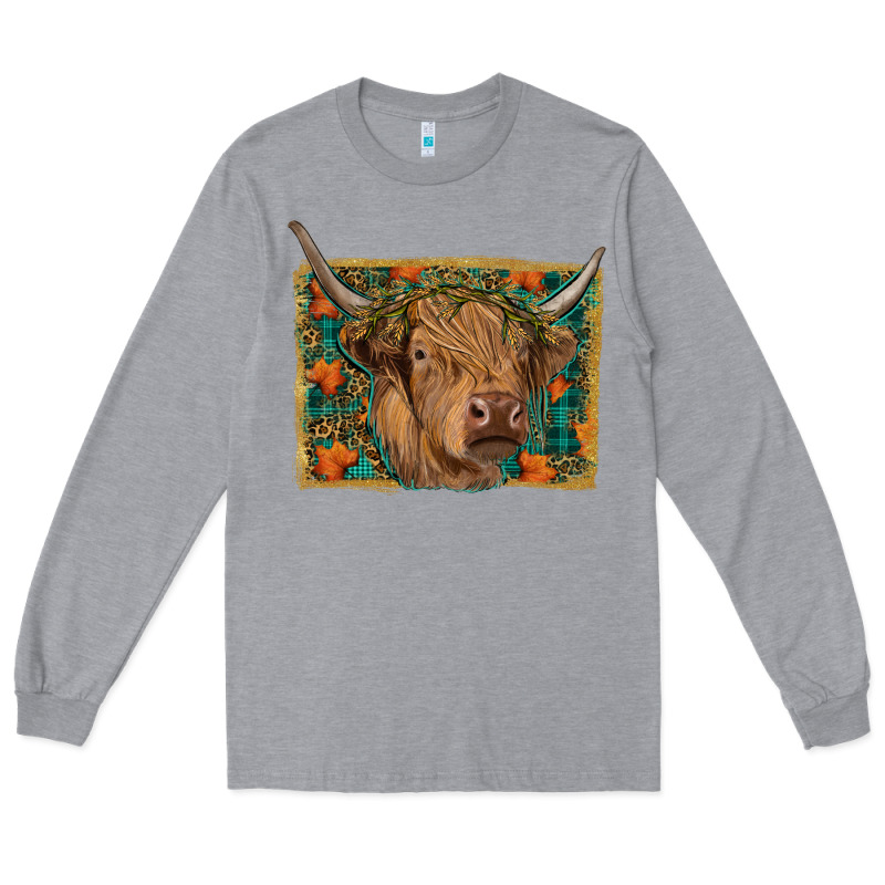 Highland Cow Fall Long Sleeve Tee by RanaPortraitStore | Teevron