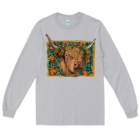 Moon Dust highland cow fall Long Sleeve Tee - RanaPortraitStore