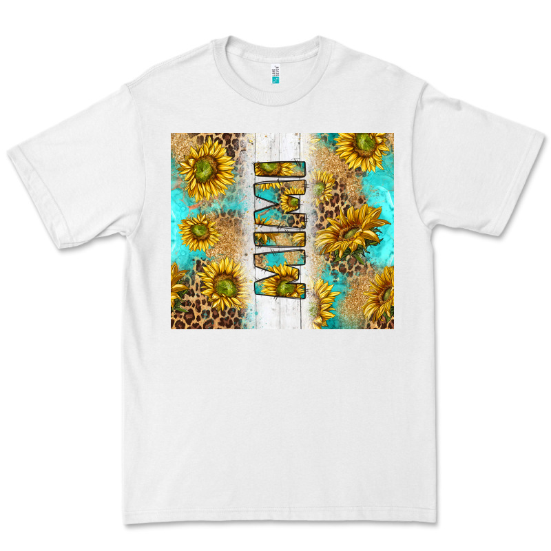 Western Mother's Day Mimi With Turquoise And Sunflowers And Leopard Tu Premium Tee by TumblerDesignByShophia | Teevron