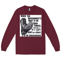 Burgundy Vintage Retro Anarchy Day Gift Long Sleeve Tee - maiPhamDesign