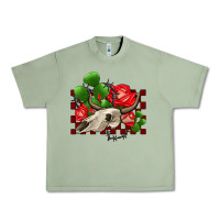 Oil Green bullskull rose and cactus olivia Urban Heavy Tee - OliviaCreatesArt