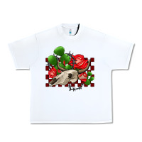 White bullskull rose and cactus olivia Urban Heavy Tee - OliviaCreatesArt