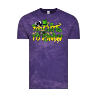 Cloud Purple Too cute to pinch St. Patrick's Day Vintage Tee - HowdyJamesFarm