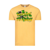Vintage Mustard Too cute to pinch St. Patrick's Day Vintage Tee - HowdyJamesFarm