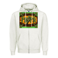 Oatmeal Heather papa  lightning camouflage Zipper Hoodie - BarkalooDesign