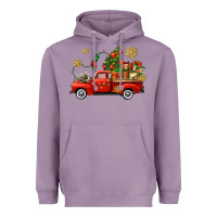 Lavender Christmas truck Heavyweight Hoodie - AdoDesignShop