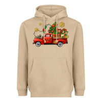 Mushroom Christmas truck Heavyweight Hoodie - AdoDesignShop