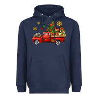 Navy Christmas truck Heavyweight Hoodie - AdoDesignShop