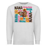 Dove Grey nana nana nana with hearts Premium Sweatshirt - AdoDesignShop