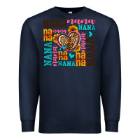Navy nana nana nana with hearts Premium Sweatshirt - AdoDesignShop