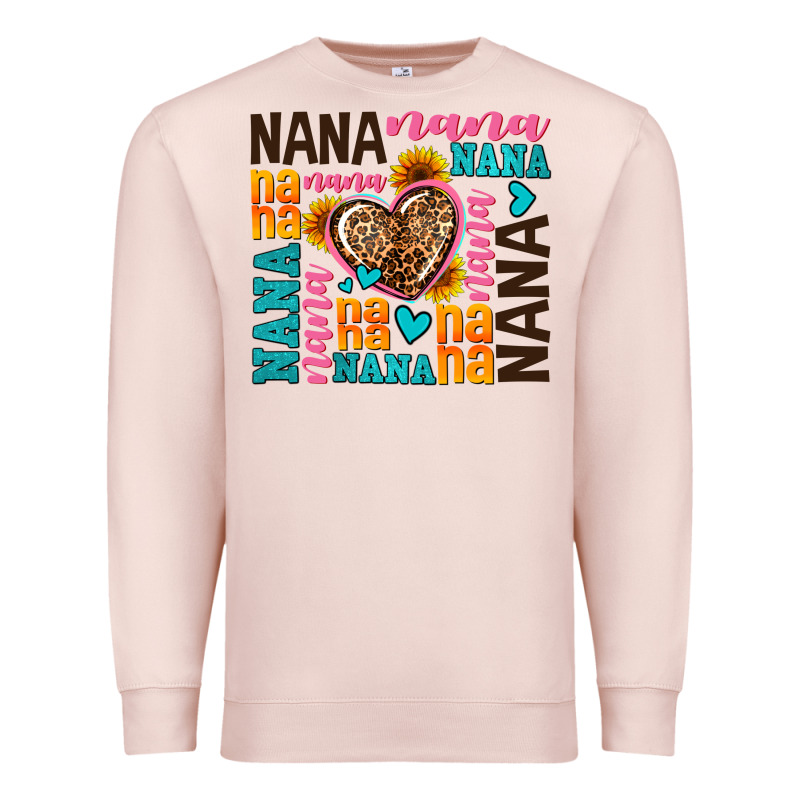 Nana Nana Nana With Hearts Premium Sweatshirt by AdoDesignShop | Teevron