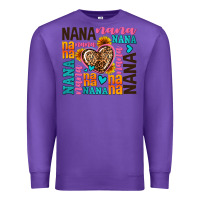 Purple nana nana nana with hearts Premium Sweatshirt - AdoDesignShop