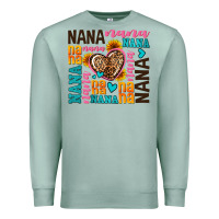 Seafoam nana nana nana with hearts Premium Sweatshirt - AdoDesignShop