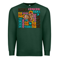 Sports Green nana nana nana with hearts Premium Sweatshirt - AdoDesignShop