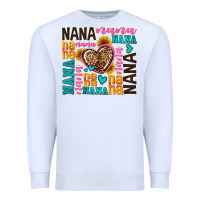 White nana nana nana with hearts Premium Sweatshirt - AdoDesignShop