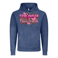 Vintage Denim Stronger than Cancer Vintage Hoodie - FaDigitalArtStudio