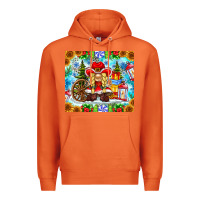 Carrot Christmas cowboy gnome Premium Hoodie - CowhideDigitalArt