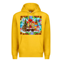 Lemon Christmas cowboy gnome Premium Hoodie - CowhideDigitalArt