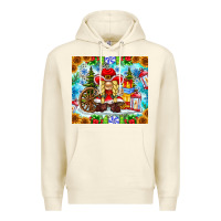 Sandshell Christmas cowboy gnome Premium Hoodie - CowhideDigitalArt