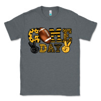 Charcoal Heather Game day yellow and black team color Classic Tee - HowdyJamesFarm