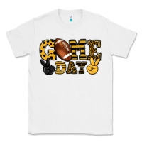 White Game day yellow and black team color Classic Tee - HowdyJamesFarm