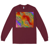 Pride Rainbow Leopard Design Long Sleeve Tee | Teevron