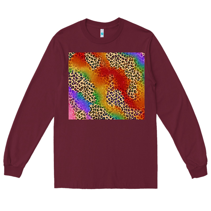 Pride Rainbow Leopard Design Long Sleeve Tee by FaDigitalArtStudio | Teevron