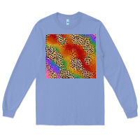 Colony Blue Pride rainbow leopard design Long Sleeve Tee - FaDigitalArtStudio