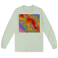 Matcha Pride rainbow leopard design Long Sleeve Tee - FaDigitalArtStudio