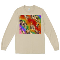 Mushroom Pride rainbow leopard design Long Sleeve Tee - FaDigitalArtStudio