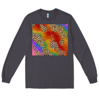 Smoke Pride rainbow leopard design Long Sleeve Tee - FaDigitalArtStudio