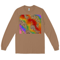 Toasted Coconut Pride rainbow leopard design Long Sleeve Tee - FaDigitalArtStudio